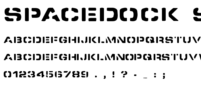 Spacedock Stencil font
